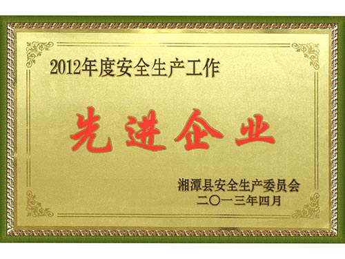 2012安全生產(chǎn)先進(jìn)企業(yè)